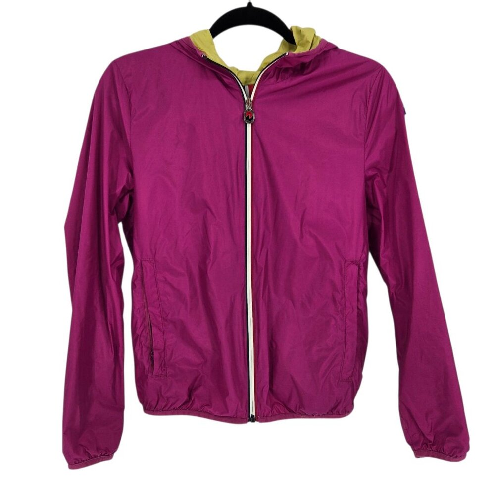Invicta womens size small pink yellow jacket light weight windbreaker jacket